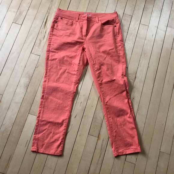 Boden cropped coral skinny jeans - Picture 2 of 5